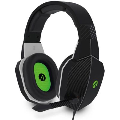 Casque STEALTH Phantom X - Filaire, Noir et Vert, Circumaural - Publicité Casque STEALTH Phantom X - Filaire, Noir et Vert, Circumaural - Publicité