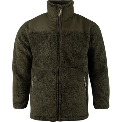 Jack Pyke Sherpa Fleece Kabát Sötét Olíva - Kabát Jack Pyke Sherpa Fleece Kabát Sötét Olíva - Kabát