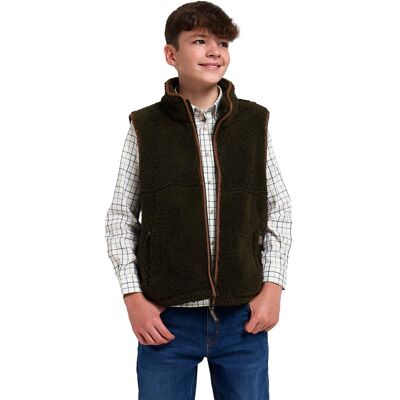 JACK PYKE - Junior Sherpa - Sötét olívazöld - M - mellény JACK PYKE - Junior Sherpa - Sötét olívazöld - M - mellény