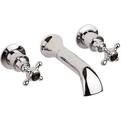 Hudson Reed - Elizabeth - Chrome and Black - Bath Filler Hudson Reed - Elizabeth - Chrome and Black - Bath Filler