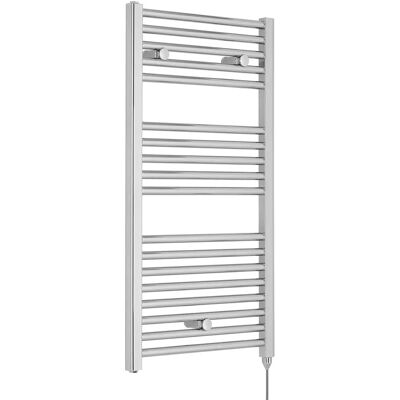 Nuie Chrome Straight Ladder Electric 920x480mm - towel rail Nuie Chrome Straight Ladder Electric 920x480mm - towel rail
