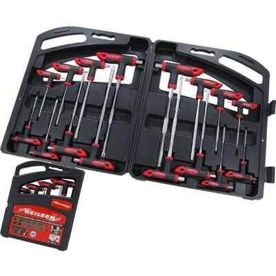 Neilsen CT2221 16 Piece T Handle Hex & Star Driver Set - Tool Set Neilsen CT2221 16 Piece T Handle Hex & Star Driver Set - Tool Set