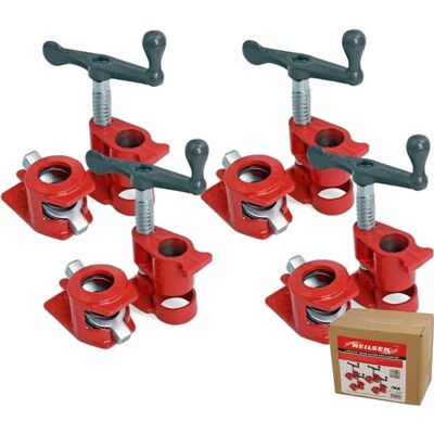 Neilsen CT5412 - 4-pack - 3/4 in - cast iron - Clamp Neilsen CT5412 - 4-pack - 3/4 in - cast iron - Clamp