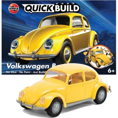 Maquette VW Coccinelle Jaune - Kit voiture - Publicité Maquette VW Coccinelle Jaune - Kit voiture - Publicité