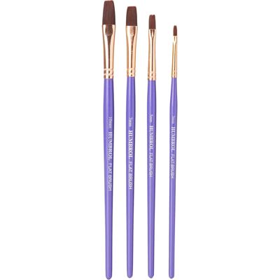 Humbrol Model Flat Brush Set - 4 Sizes (3, 5, 7, 10) - Painting Humbrol Model Flat Brush Set - 4 Sizes (3, 5, 7, 10) - Painting