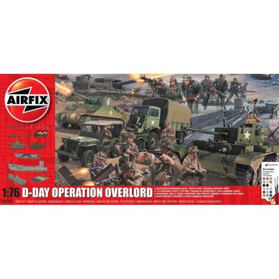 Airfix D-Day 75. vuosipäivän Operaatio Overlord - 1:76 skaala Airfix D-Day 75. vuosipäivän Operaatio Overlord - 1:76 skaala