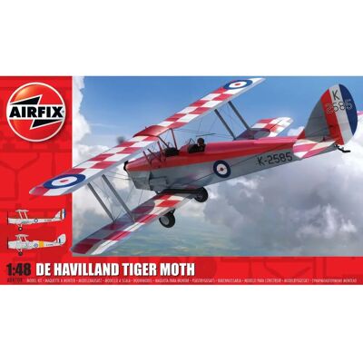 Airfix Modelbouwpakket de Havilland DH.82a Tiger Moth - Schaal 1:48 Airfix Modelbouwpakket de Havilland DH.82a Tiger Moth - Schaal 1:48