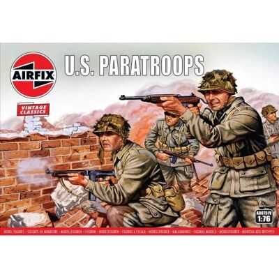 Airfix US Paratroops 1:72 - Mallivarttit - WWII Vintage Sarja Airfix US Paratroops 1:72 - Mallivarttit - WWII Vintage Sarja