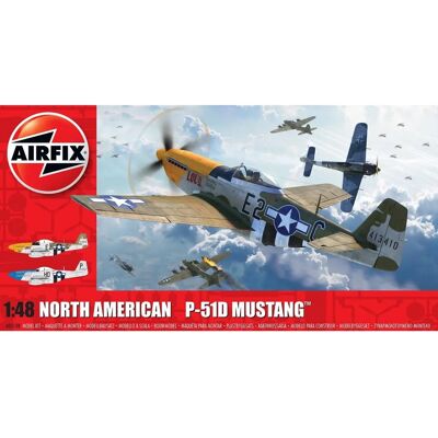 Airfix North American P-51D Mustang Model Kit - 1:48 Airfix North American P-51D Mustang Model Kit - 1:48