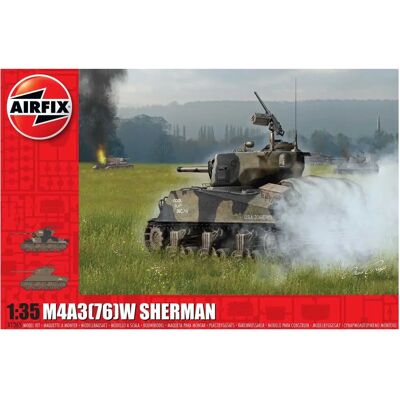 Kit Modèle de Char M4A3(76)W Bataille des Ardennes - Airfix - Publicité Kit Modèle de Char M4A3(76)W Bataille des Ardennes - Airfix - Publicité