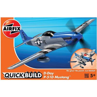 Airfix P-51 Mustang D-Day Model Kit - Quick Build Aircraft Airfix P-51 Mustang D-Day Model Kit - Quick Build Aircraft