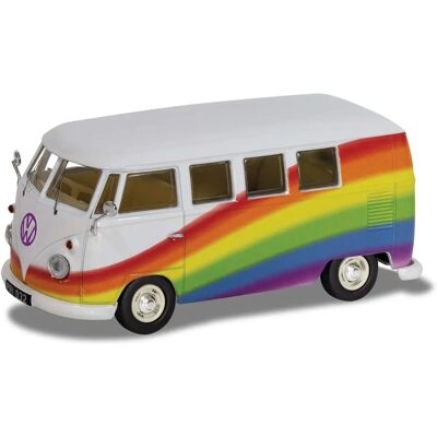 Corgi Volkswagen Campervan Peace Love And Rainbows - 1:43 Corgi Volkswagen Campervan Peace Love And Rainbows - 1:43