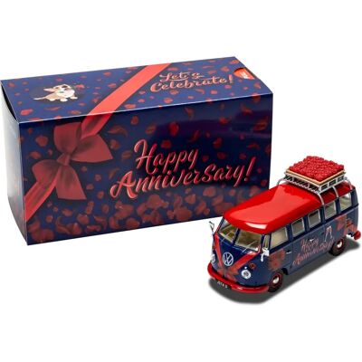 Corgi Volkswagen Campervan Glad Jubileum - Diecast Modell Corgi Volkswagen Campervan Glad Jubileum - Diecast Modell