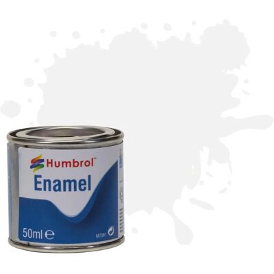 Humbrol - No 22 Tinlet - White - Gloss - Paint Humbrol - No 22 Tinlet - White - Gloss - Paint