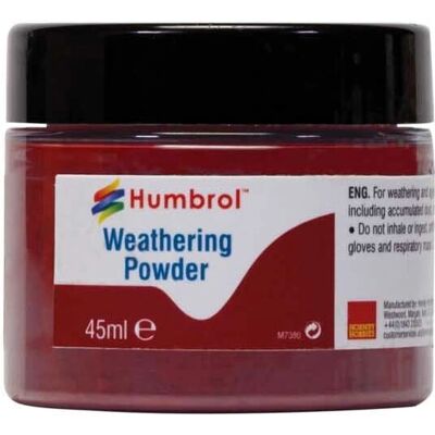 Polvere di weathering Humbrol - Ossido di ferro 45ml - Prodotto di invecchiamento Polvere di weathering Humbrol - Ossido di ferro 45ml - Prodotto di invecchiamento