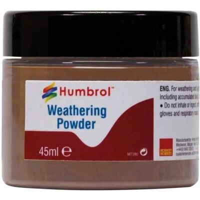 Poudre d'altération Humbrol Rouille Foncée - 45ml - Produit de vieillissement Poudre d'altération Humbrol Rouille Foncée - 45ml - Produit de vieillissement