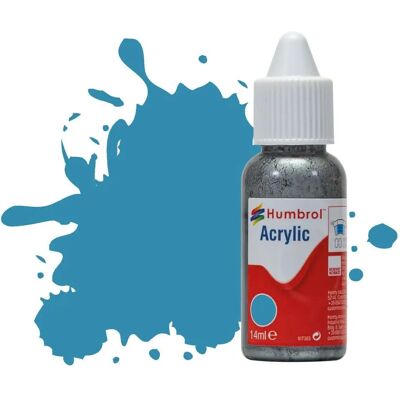 Humbrol DB0048 Mediterranean Blue Gloss - Acrylic model paint - 14ml Humbrol DB0048 Mediterranean Blue Gloss - Acrylic model paint - 14ml