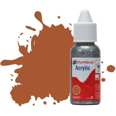 Humbrol Leather Acrylic Model Paint - No 62 - Matt - 14ml Humbrol Leather Acrylic Model Paint - No 62 - Matt - 14ml