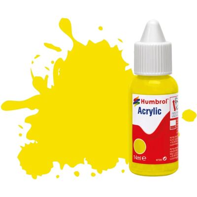 Humbrol Lemon - Model Paint - Acrylic - Matt - 14ml Humbrol Lemon - Model Paint - Acrylic - Matt - 14ml