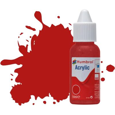 Vernice Humbrol No 153 Insignia Red - Matt - Peinture acrylique - Publicité Vernice Humbrol No 153 Insignia Red - Matt - Peinture acrylique - Publicité