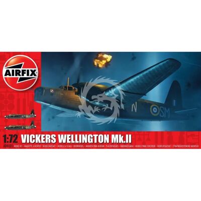 Airfix Vickers Wellington Mk.II Modellbausatz - 1:72 Skala Airfix Vickers Wellington Mk.II Modellbausatz - 1:72 Skala