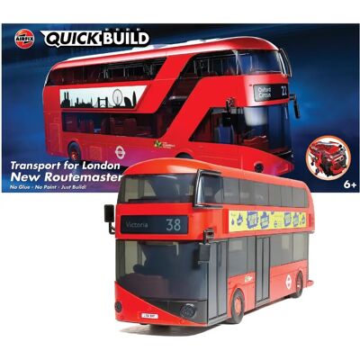 Airfix Brand Model Kit - Red Routemaster Bus - Model Kit Airfix Brand Model Kit - Red Routemaster Bus - Model Kit