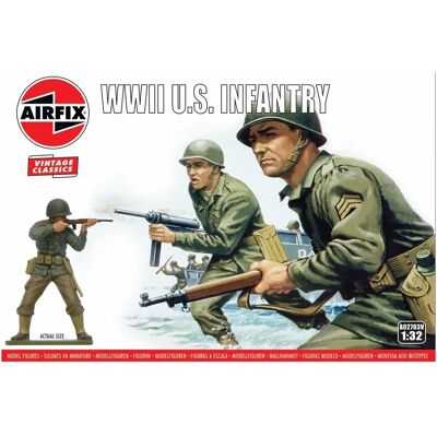 Airfix WWII US Infantry Modellkit - 1:32 Airfix WWII US Infantry Modellkit - 1:32