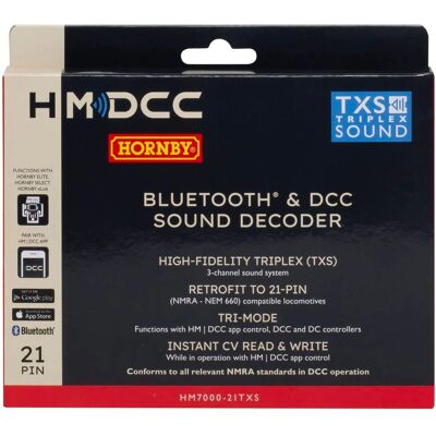 Hornby HM7000-21TXS - Bluetooth- & DCC-Sounddecoder Hornby HM7000-21TXS - Bluetooth- & DCC-Sounddecoder