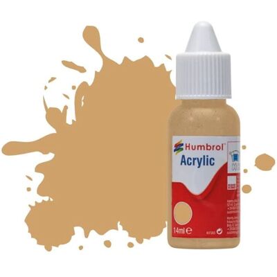 Peinture Humbrol No 94 Jaune Marron Mat Acrylic - 14mL Peinture Humbrol No 94 Jaune Marron Mat Acrylic - 14mL