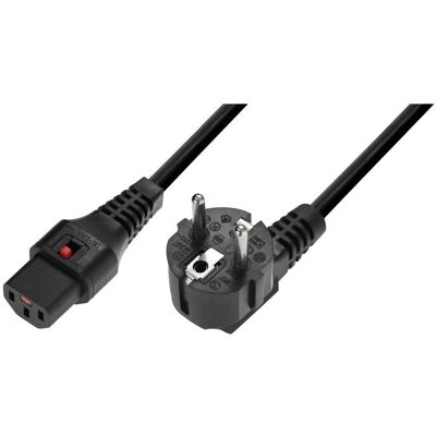 IEC LOCK IEC Netzkabel mit Verriegelung - 3x1,0 5m Schwarz IEC LOCK IEC Netzkabel mit Verriegelung - 3x1,0 5m Schwarz