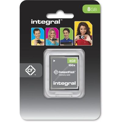 Carte mémoire CompactFlash Integral INCF8GV2 8GB - Carte mémoire Carte mémoire CompactFlash Integral INCF8GV2 8GB - Carte mémoire