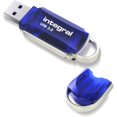 Integral 128GB USB3.0 DRIVE COURIER - Clé USB - Bleu, Argent Integral 128GB USB3.0 DRIVE COURIER - Clé USB - Bleu, Argent
