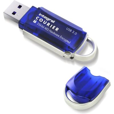 Integral Courier FIPS 197 Encrypted USB 3.0 - 64GB Integral Courier FIPS 197 Encrypted USB 3.0 - 64GB