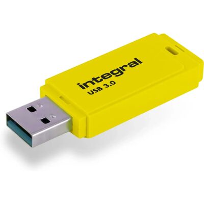 Integral 64GB USB3.0 Drive Neon Geel - USB-stick Integral 64GB USB3.0 Drive Neon Geel - USB-stick