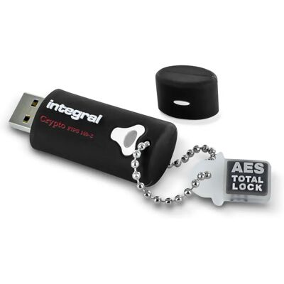 Integral INFD64GCRY3.0140-2 USB Flash Drive - 64 GB, USB 3.2, Black Integral INFD64GCRY3.0140-2 USB Flash Drive - 64 GB, USB 3.2, Black
