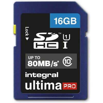 Integral 16GB ULTIMAPRO SDHC Klasse 10 UHS-I Speicherkarte Integral 16GB ULTIMAPRO SDHC Klasse 10 UHS-I Speicherkarte