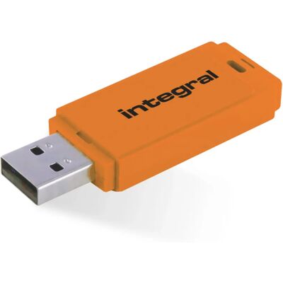 Clé USB 128GB Neon Orange - USB Type-A - Publicité Clé USB 128GB Neon Orange - USB Type-A - Publicité