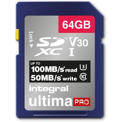 Integral Premium Alta Velocidad U3 V30 SD - SDXC 64GB Integral Premium Alta Velocidad U3 V30 SD - SDXC 64GB