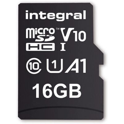 Carte microSDHC UHS-I V10 16GB - Integral - Publicité Carte microSDHC UHS-I V10 16GB - Integral - Publicité