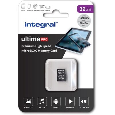 Integral U3 V30 32GB microSDHC - Scheda di memoria veloce Integral U3 V30 32GB microSDHC - Scheda di memoria veloce
