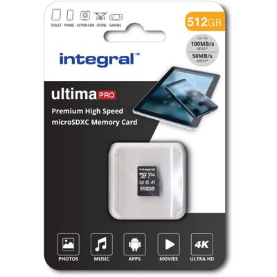 Integral ultimaPRO U3 V30 microSD - microSDXC 512GB Integral ultimaPRO U3 V30 microSD - microSDXC 512GB