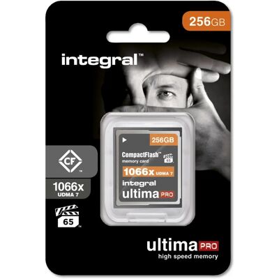 Integral 256GB UltimaPro CompactFlash - Professionele Geheugenkaart Integral 256GB UltimaPro CompactFlash - Professionele Geheugenkaart