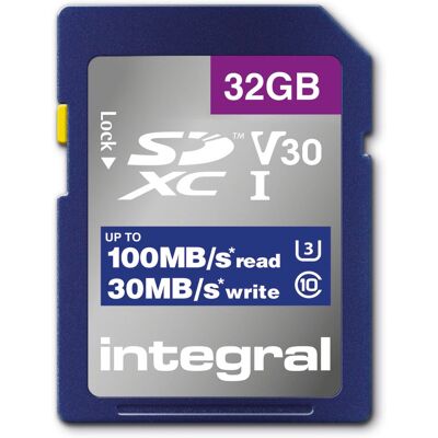 Integral 32GB SDHC U3 V30 Hochgeschwindigkeitskarte Integral 32GB SDHC U3 V30 Hochgeschwindigkeitskarte