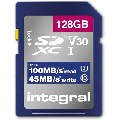 Integral 128GB UHS-I U3 V30 SD-Karte - Speicherkarte Integral 128GB UHS-I U3 V30 SD-Karte - Speicherkarte