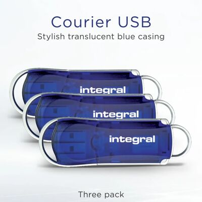Integral - Courier - 64GB - 3-Pack - USB-Flash-Laufwerk Integral - Courier - 64GB - 3-Pack - USB-Flash-Laufwerk