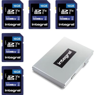 Integral 16GB SDHC Speicherkarte - Hochgeschwindigkeit, Wasserfest, Stoßsicher Integral 16GB SDHC Speicherkarte - Hochgeschwindigkeit, Wasserfest, Stoßsicher