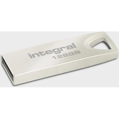 Memória USB Integral INFD128GBARC - USB Tipo-A 2.0 - Prata Memória USB Integral INFD128GBARC - USB Tipo-A 2.0 - Prata