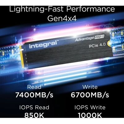 Marque Integral Modèle SSD 2TB PCIe Gen4x4 M.2 2280 - SSD - Publicité Marque Integral Modèle SSD 2TB PCIe Gen4x4 M.2 2280 - SSD - Publicité