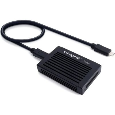INTEGRAL USB 3.2 CFexpress Card Reader - Data Transfer 20 Gbps INTEGRAL USB 3.2 CFexpress Card Reader - Data Transfer 20 Gbps
