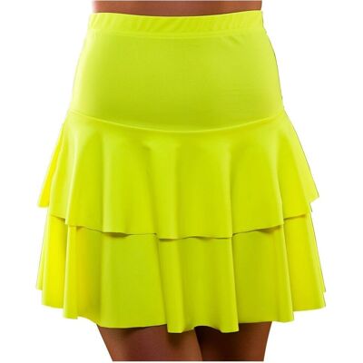 Wicked Costumes Neon Gul Volangskjørt - Skjørt Wicked Costumes Neon Gul Volangskjørt - Skjørt